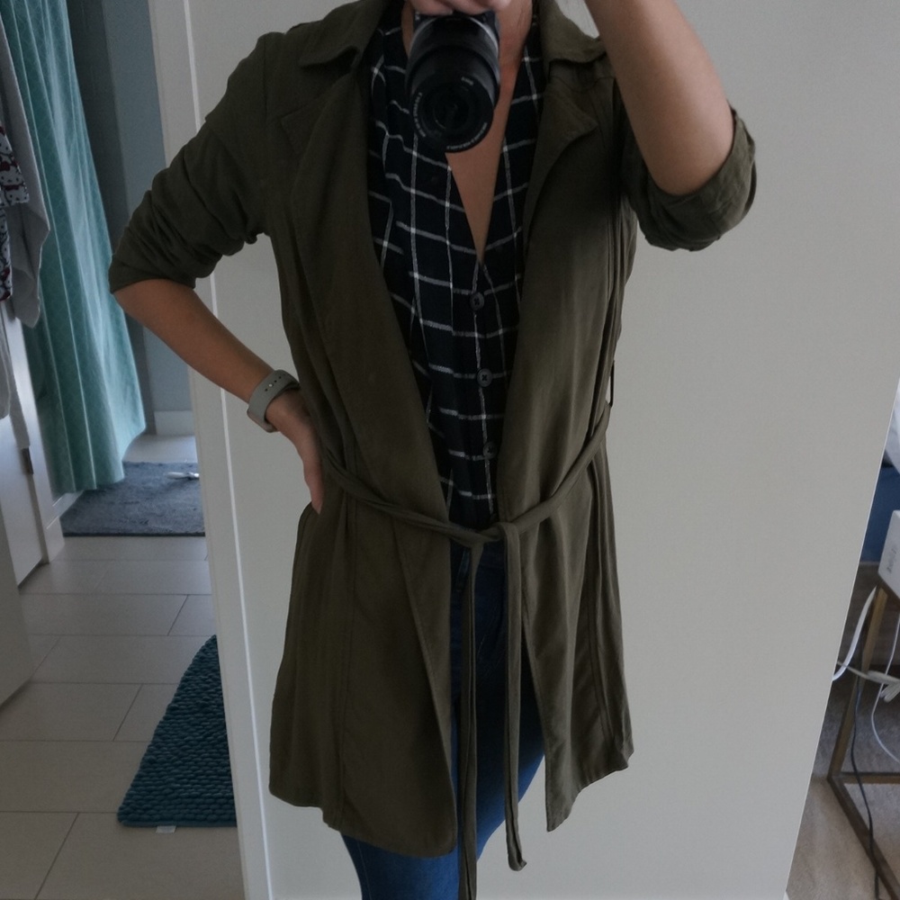 Forever21 Olive Trench